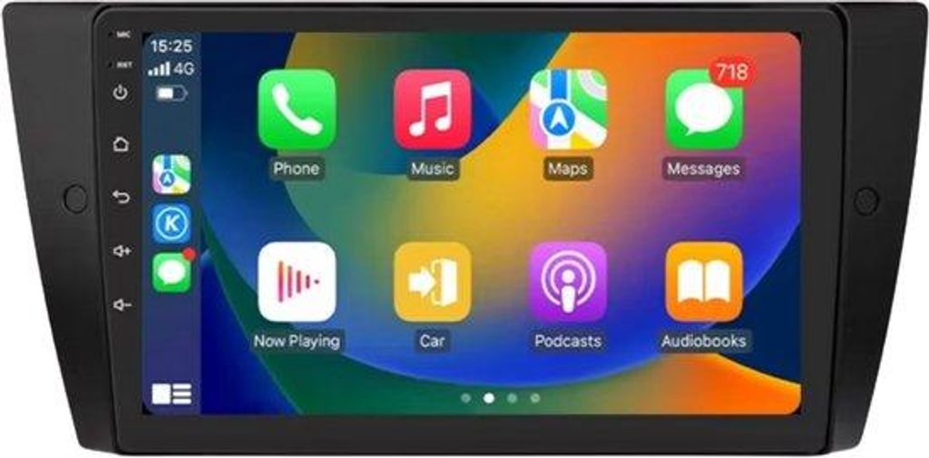 Autoradio mit Bluetooth und CarPlay für BMW 3er E90/E91/E92/E93 – kompatibel mit Apple und Android – Stereoanlage mit Navigationssystem – 2 ...