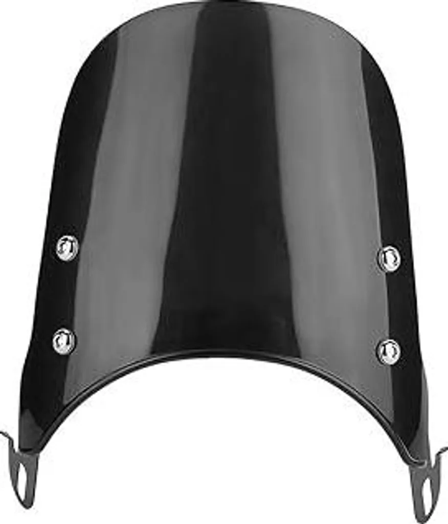 Parabrezza per moto, parabrezza universale da 5-7 pollici per moto, con supporto di montaggio, per moto e veicoli elettrici, piastra in ABS + supporto in ferro, design retrò per un'esperienza di guida sicura