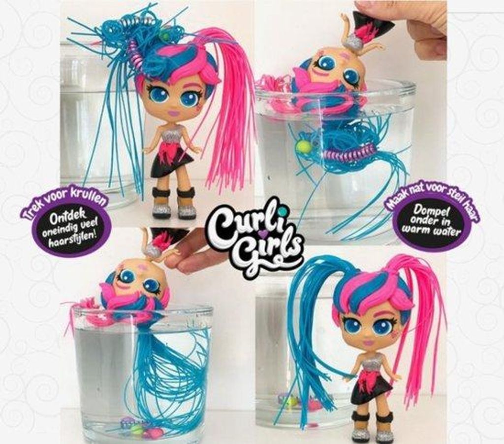 Silverlit Curli Farbe Magie Puppe mit magischen Haaren zum Produktbild 