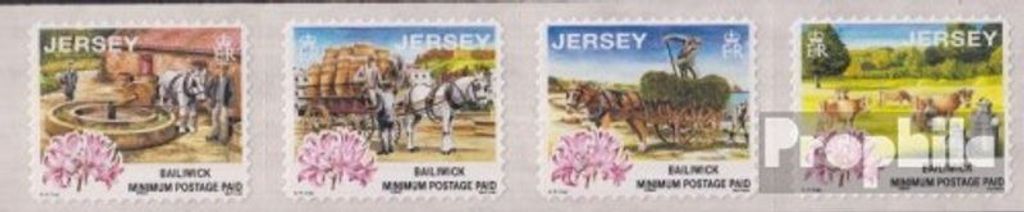 Briefmarken GB - Jersey 1999 Mi 855II-858II Viererstreifen (kompl.Ausg.) postfrisch Freimarken