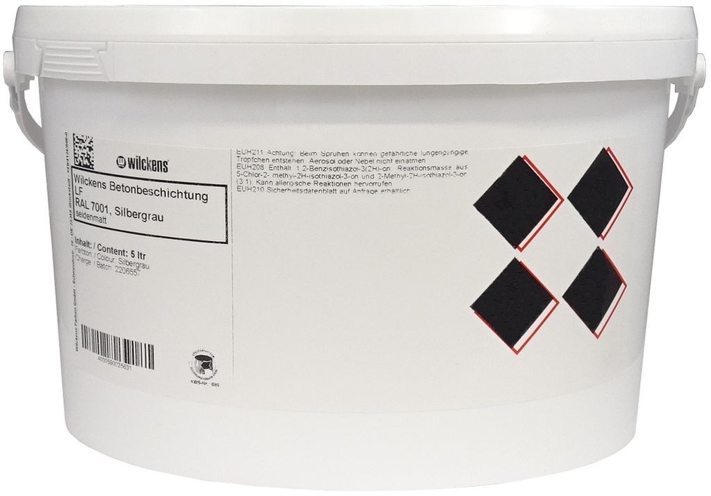 Wilckens Betonbeschichtung LF seidenmatt, 5 l, RAL 7001 Produktbild 