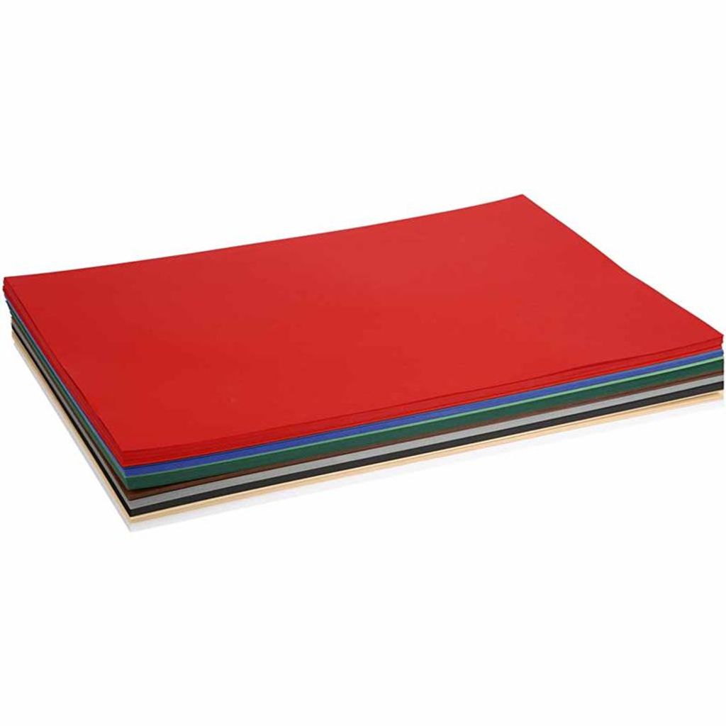 Colortime Weihnachtskarton, A2, Blatt 420x594 mm, 180 gr, verschiedene Farben, 20 div. Blätter 1 Karton