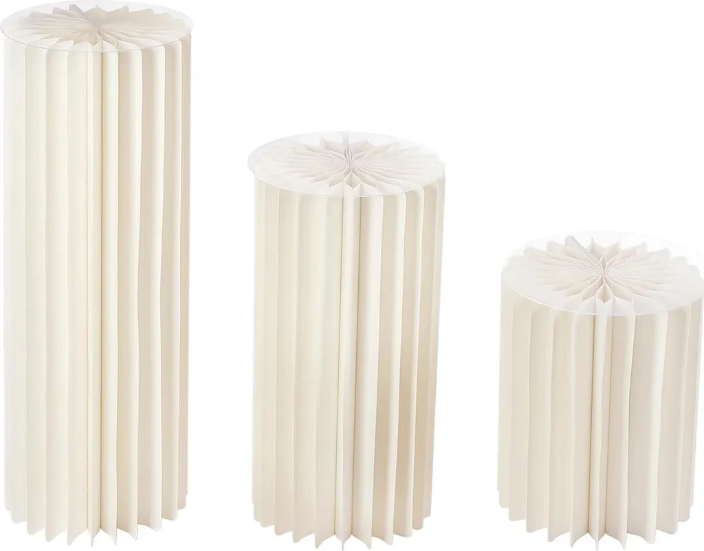 Colonnes de Mariage Autoportantes - Présentoirs en Carton Design Moderne