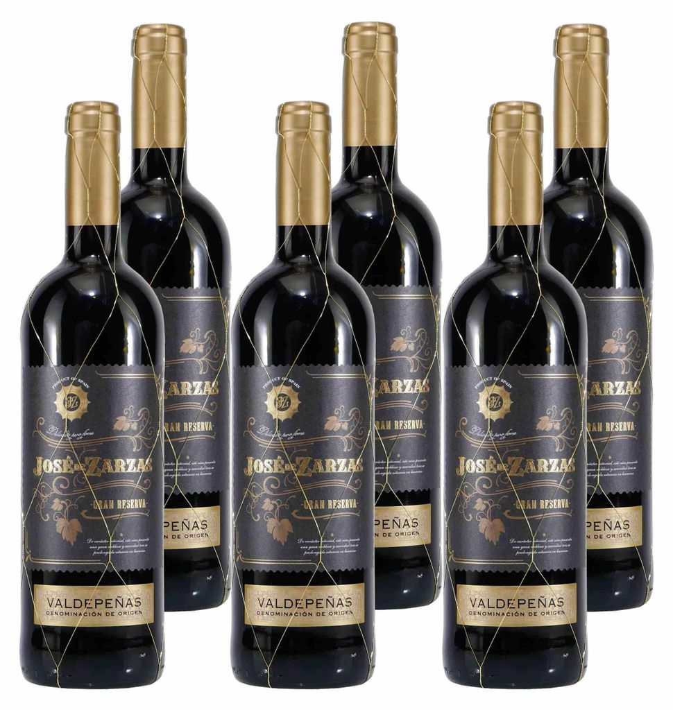 Jose de Zarzas Valdepeñas Gran Reserva -trocken- (6 x Produktbild 