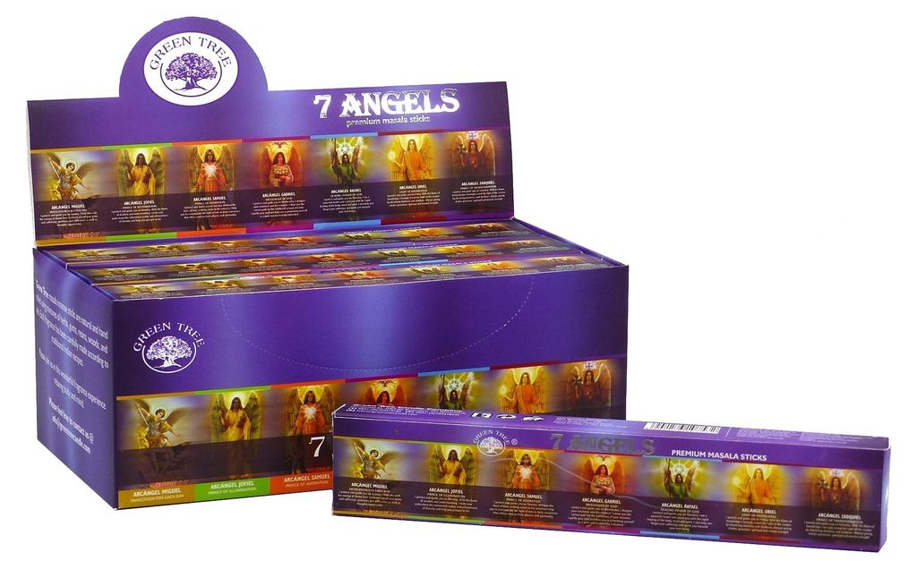 Räucherstäbchen Green Tree "7 Angels" 15gr. Produktbild 
