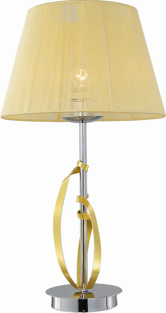 Lampe de table DIVA Candellux chromée dorée 1xE27 50cm en métal robuste