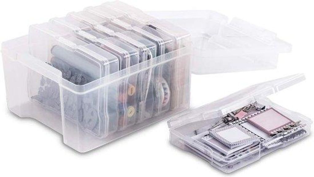 Transparenter Aufbewahrungsbox 21x14cm zum Sortieren