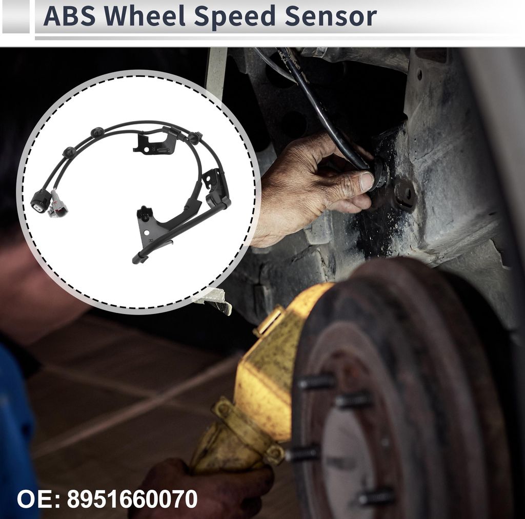Vorderer rechter ABS-Raddrehzahlsensor für Toyota 4Runner 2003-2009, für Toyota FJ Cruiser 2007-2009 ABS-Sensor Nr. 8951660070 1 Stück