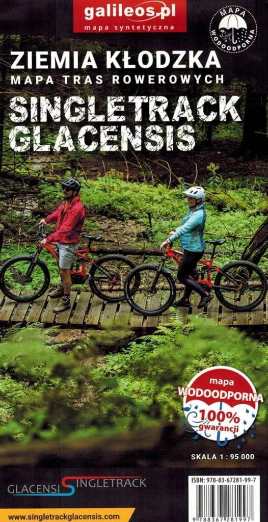 Region Kłodzko. Wasserfeste Touristen- und Radkarte. Singletrack Glacensis. Ausgabe 2023. Galileos