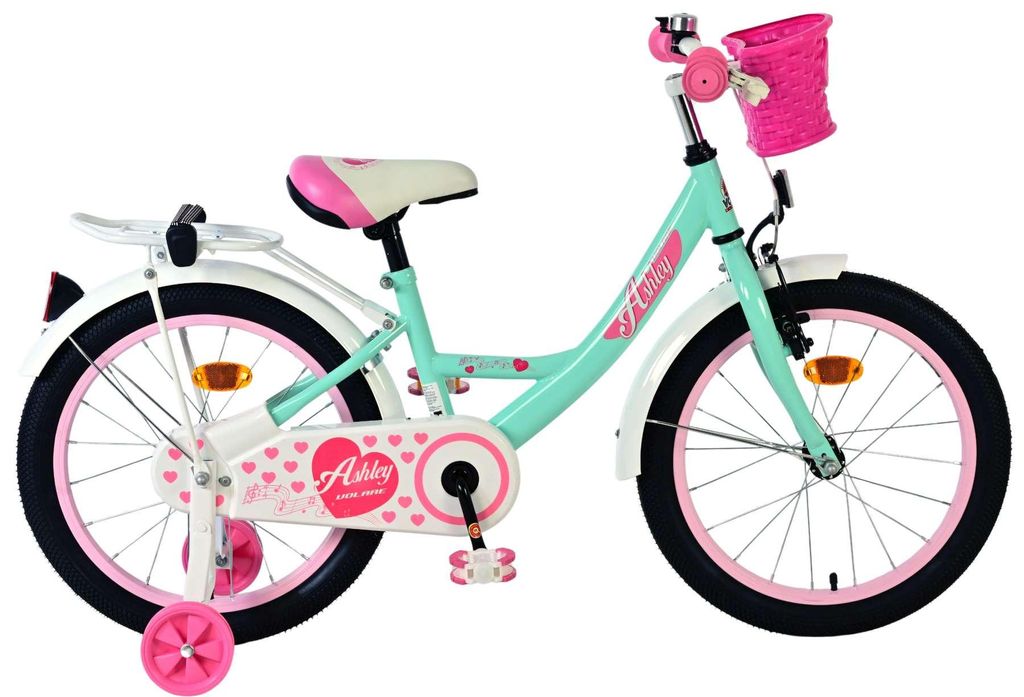 Volare Ashley Kinderfahrrad - Mädchen - 18 Zoll - Grün Produktbild 