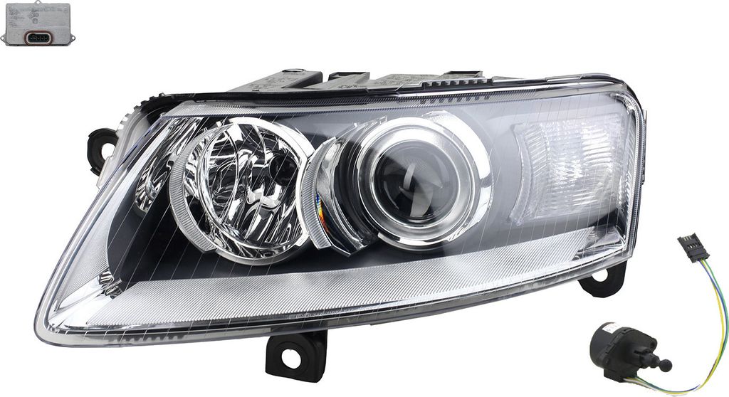 Johns, Scheinwerfer Halogen Haupt passend für Audi A6 4B 10/99-07/01 H1 H7 Links Fahrer 4E0907476 63126907488 63120150614 2M5Z13C170AA 2M5112K072A...