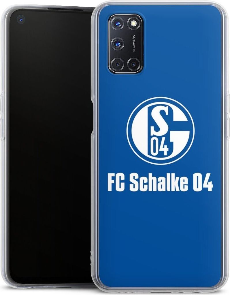 DeinDesign Handyhülle für Oppo A72 Silikon Hülle Case Smartphone Schutzhülle FC Schalke 04 Logo Offizielles Lizenzprodukt