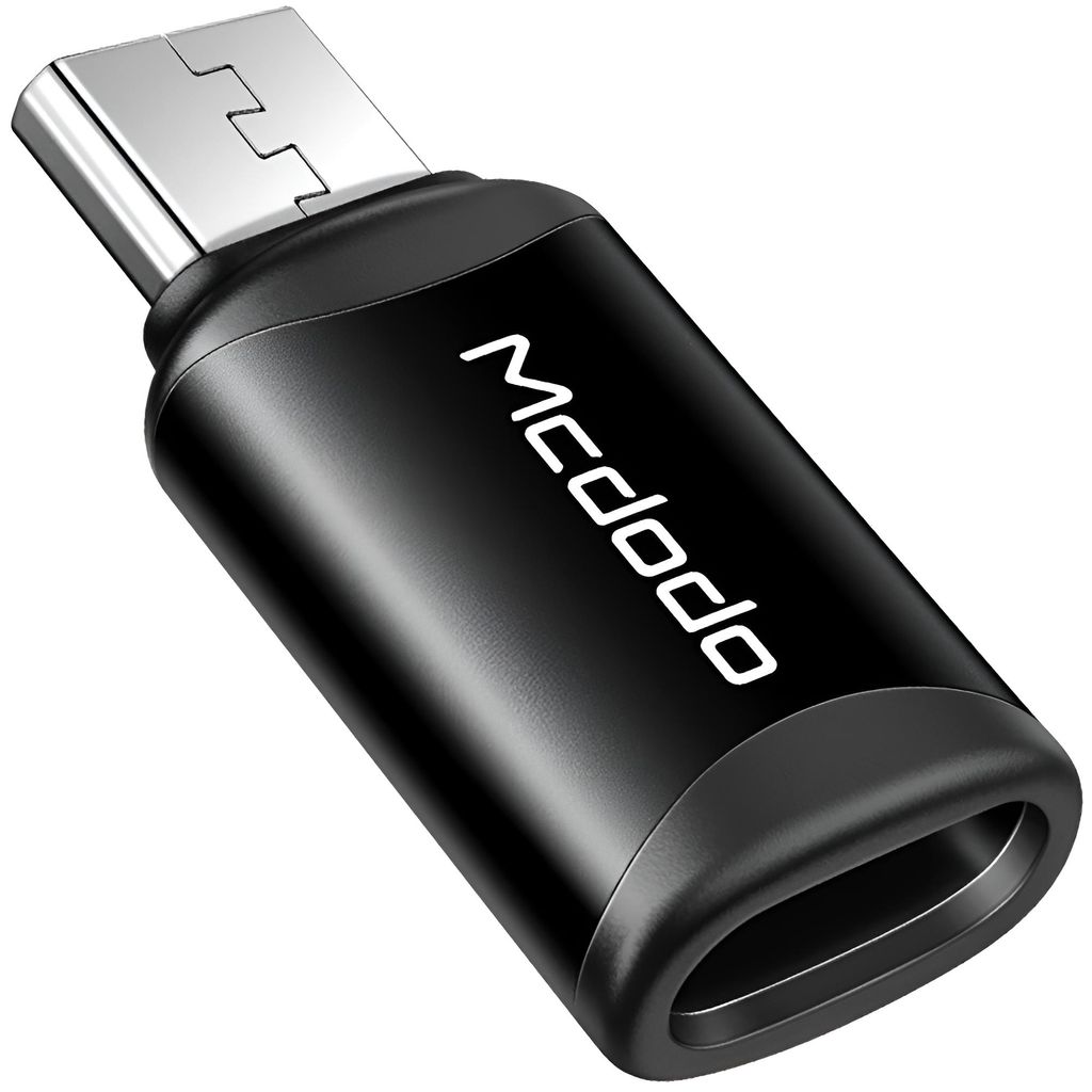 Mcdodo Telefon-Adapter Usb-C Auf Micro Usb Adapter Schwarz Produktbild 