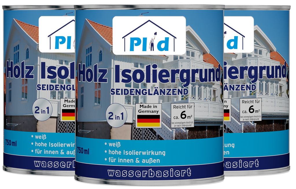 Plid Holz-Isoliergrund 2,25l Weiß für 18m² / Sperrgrund für Produktbild 