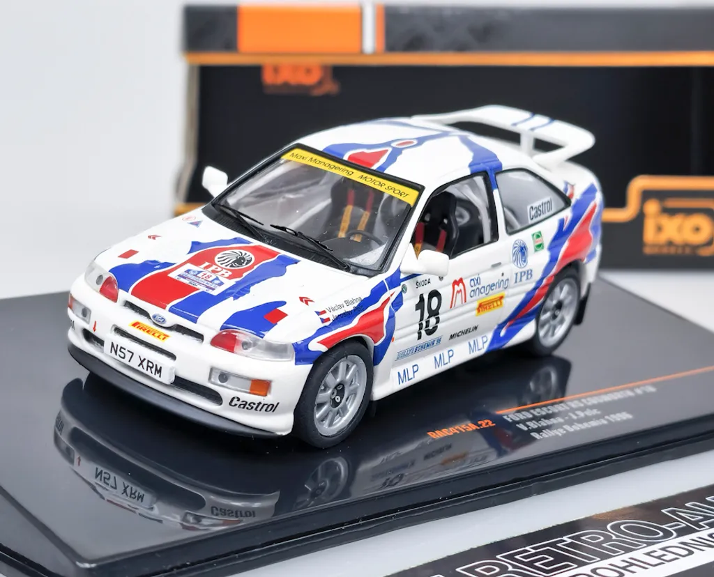 Voiture Miniature Rallye Ford Escort RS Cosworth 1/43 IXO Bohemia 1996
