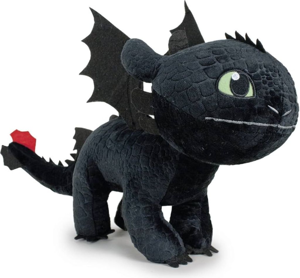 DRAGON TRAINER 4 (HTTYD) Ohnezahn Solo Plüschfigur 22cm Schwarz Unisize Disney