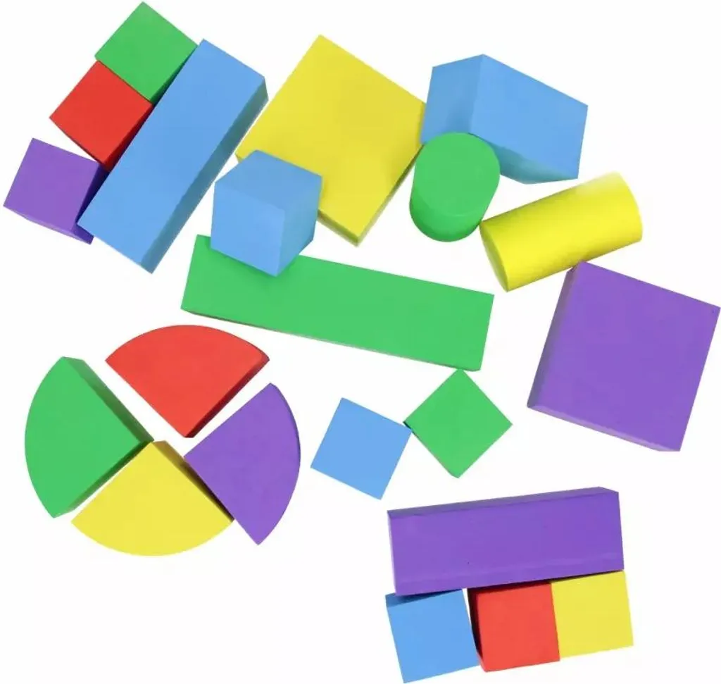 Blocs en mousse 76 pièces 41x31x9 Mc 4516 pour construction enfant