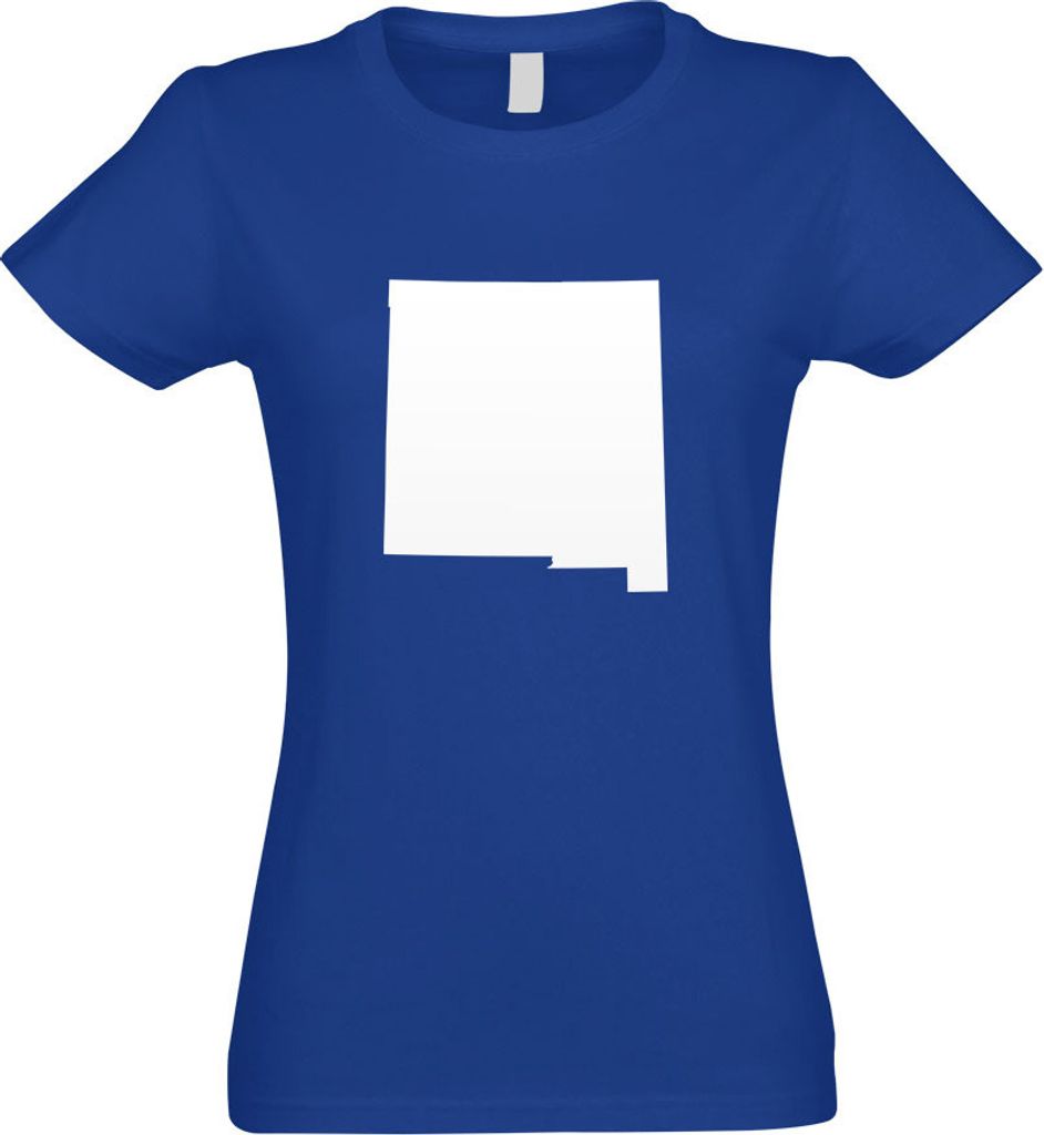 Kiwistar - T-Shirt tailliert - Damen - royal - USA - Bundesstaat - New Mexico - mit Motiv Bedruckt - Funshirt Design - Sport - Freizeit - Damen - L