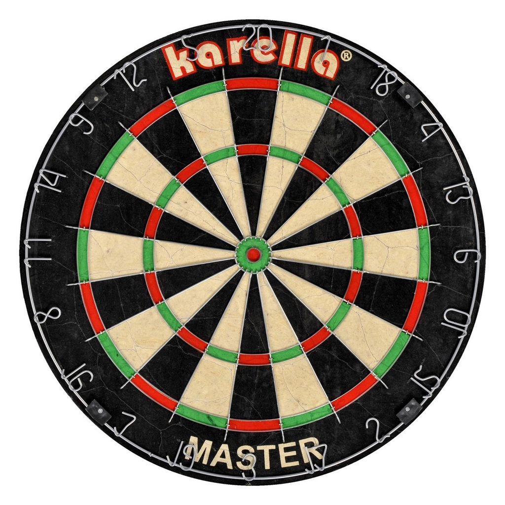 Karella Dartboard Master SET | Dartscheibe Dartboard Dart Scheibe Darts