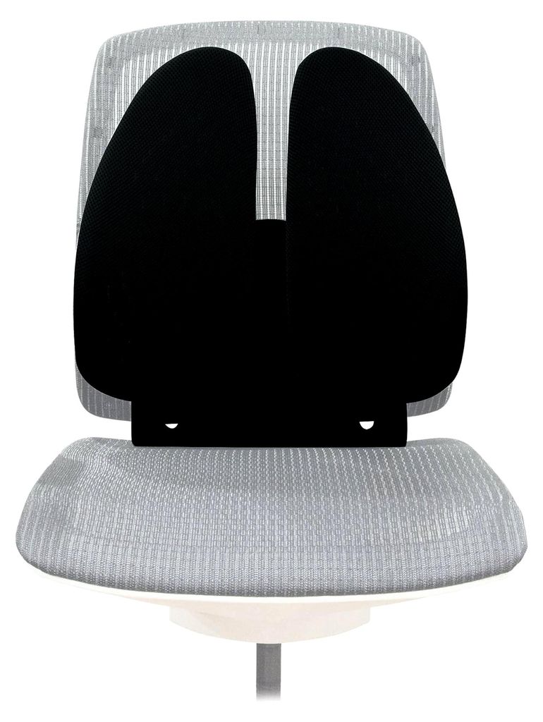 Rückenstütze Back Angel - ergonomisches Rückenkissen für Bürostühle - zwei Flügel für individuellen ergonomischen Komfort im Büro und Home...