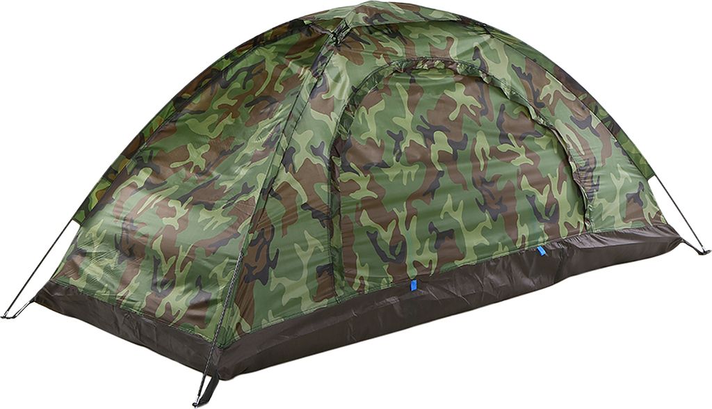 Campingzelt fuer 1 Person Einzelschicht Outdoor Tragbare Tarnung Reise Strand Zelt