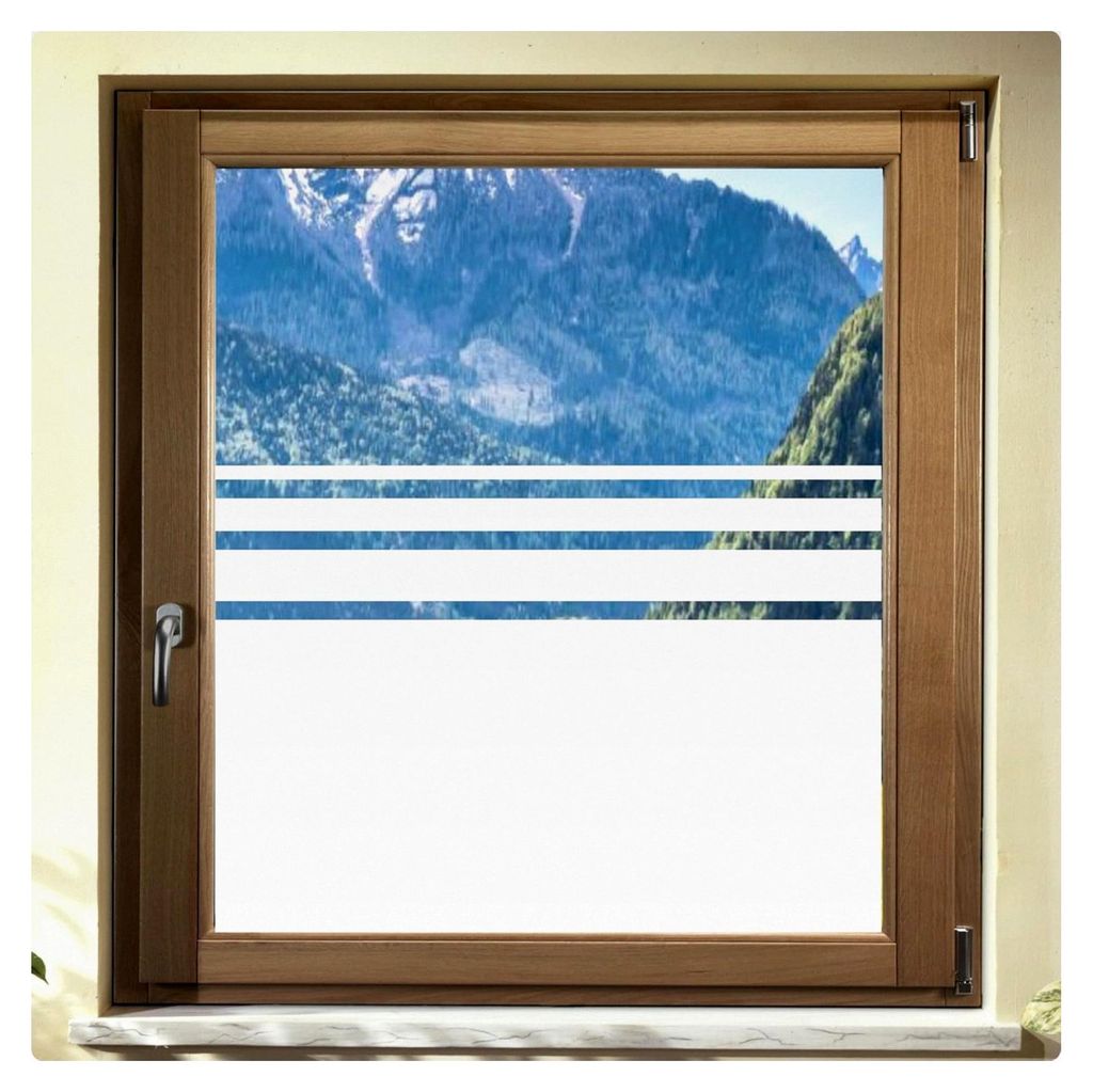 Sichtschutzfolie Glasdekor für Fenster, Höhe 80 cm, Größe: 80 cm