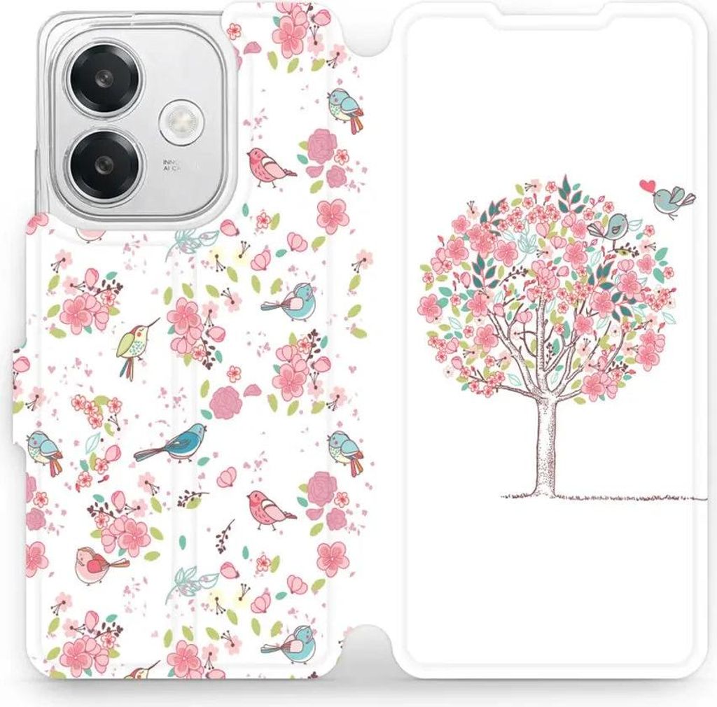 Handyhülle mit klappe für Oppo A40M, Mobiwear Book, Rosa Hain