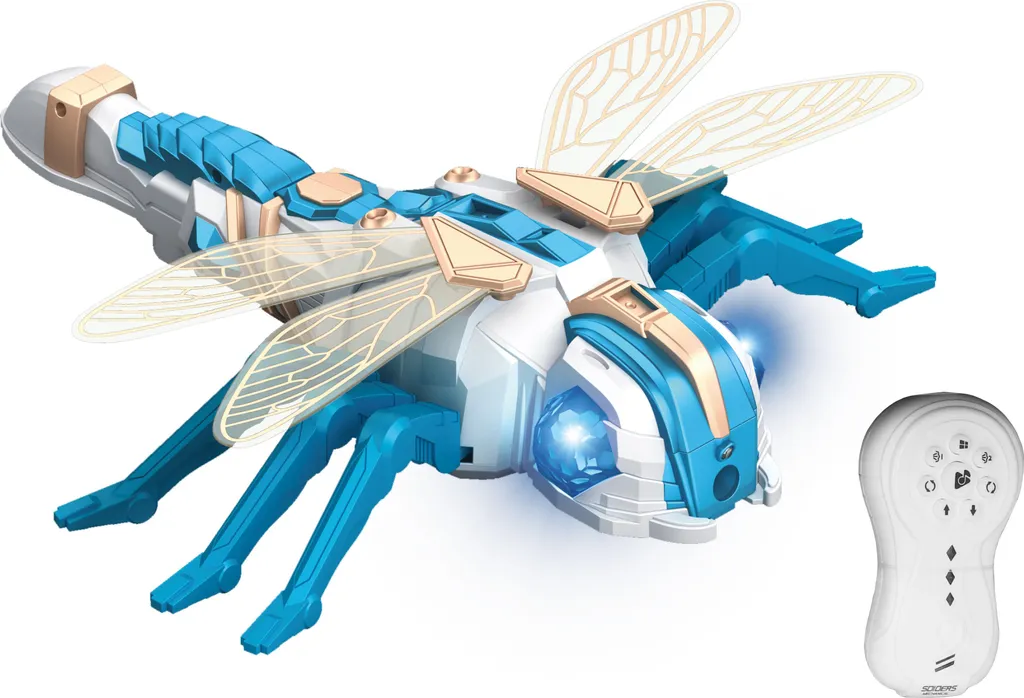 Télécommande RC Dragonfly smoking 33 cm pour voltige et vol de nuit