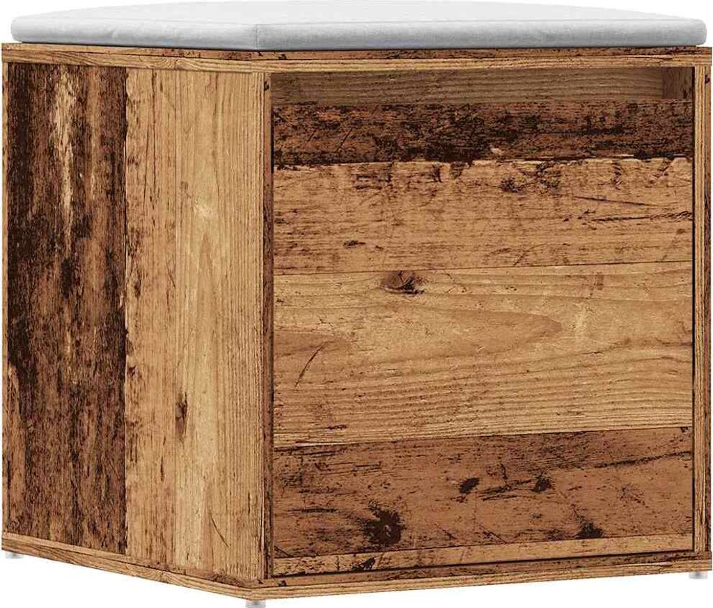 "2026 Promotion" Mehrzweckschrank, Flurschrank Schubladenbox Altholz 40,5x40x40 cm Holzwerkstoff - Kommoden CC31766