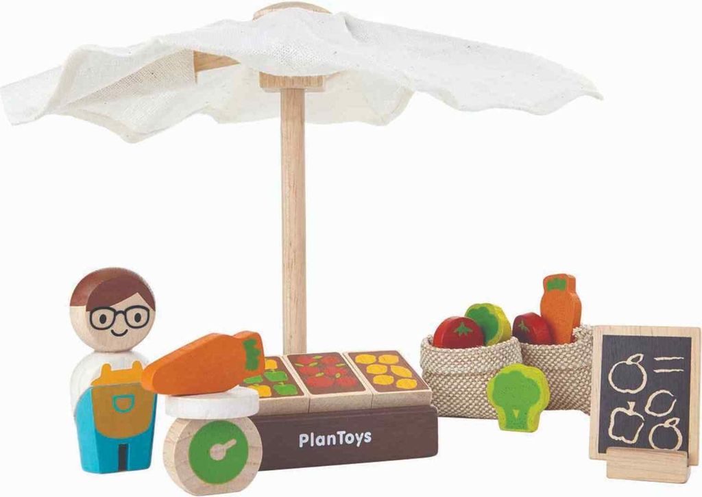 PlanToys Marktstand Rollenspiel aus Holz