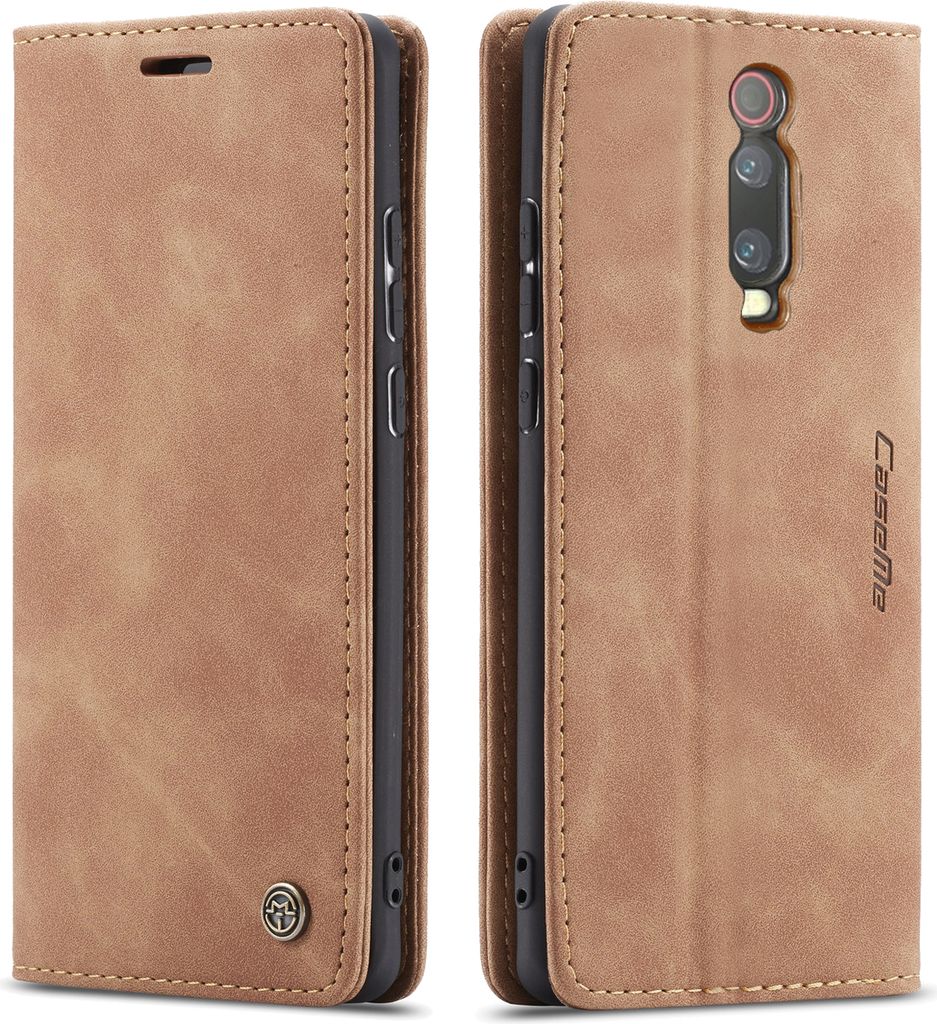 Xiaomi Mi 9T Hülle, LaimTop Retro Kunstledertasche TPU Innere, Kartenfächer, Magnetverschluss, Klapphülle mit Standfunktion Schutzhülle für Xi...