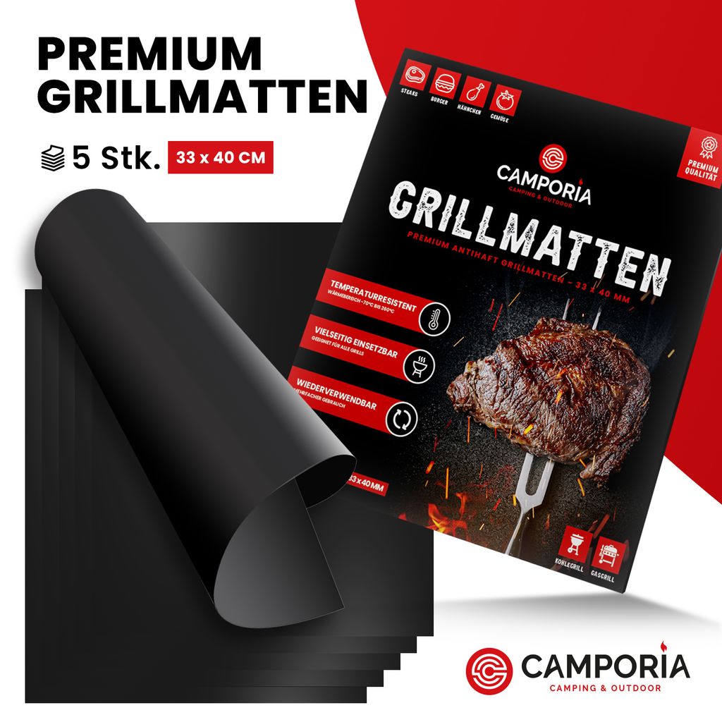 5er Grillmatte BBQ Grillmatten Grill Matte Kaufland.de