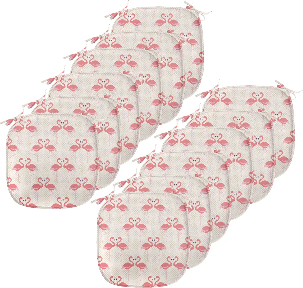 Coussin Décoratif Flamingo pour Chaise de Salle à Manger, Lot 12 - 40x40cm