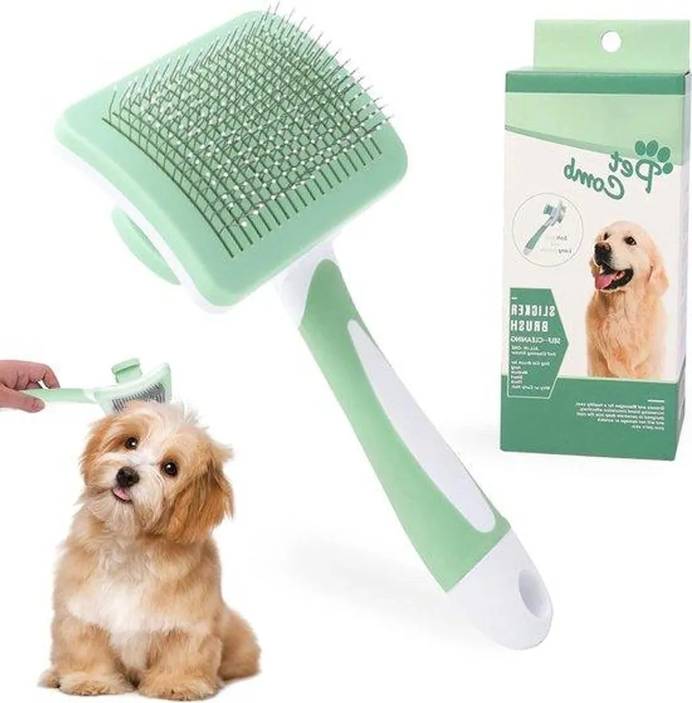 Brosse de toilettage pour poils longs - Solution mue chien et chat