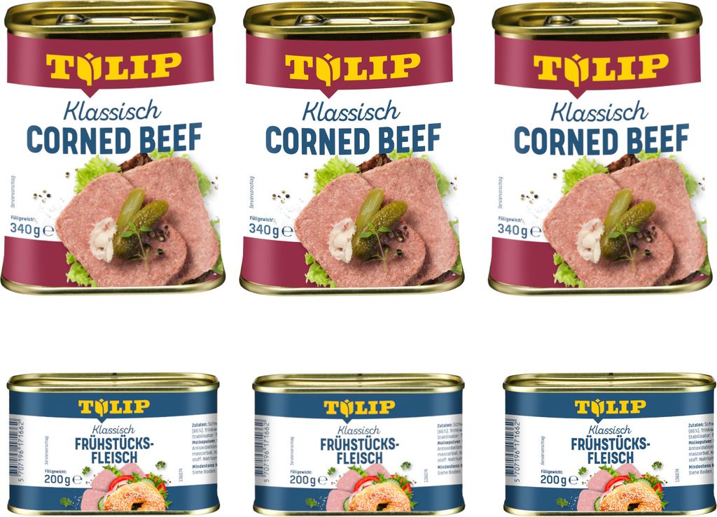 TULIP Bundle Frühstücksfleisch 3x 200g Schwein 3x 340g Produktbild 