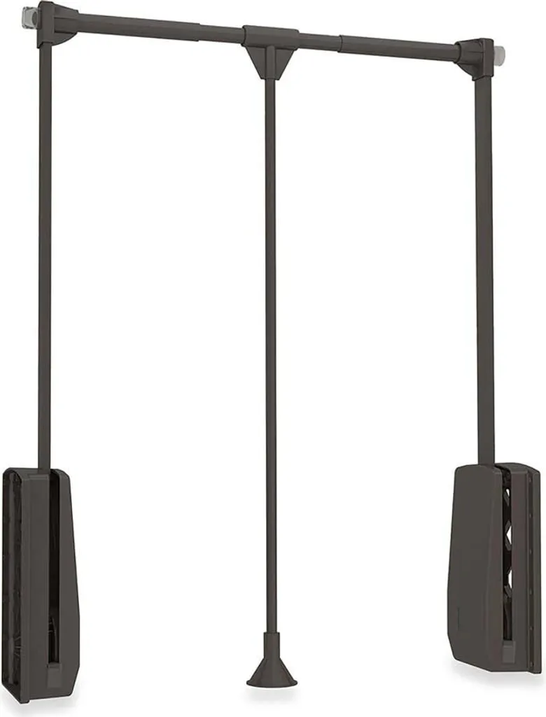 Emuca Hang 830-1150 mm: Appendiabiti Pieghevole Saliscendi Argento