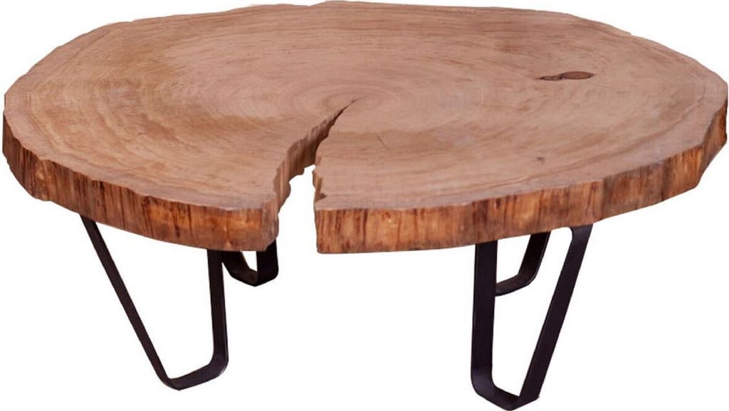 Casa Padrino Luxus Couchtisch Braun / Schwarz 110 x 95 x H. 50 cm