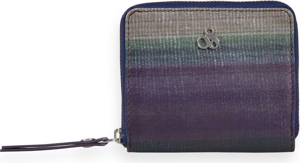 SCOTCH & SODA Leder Kartenetui Leather Zip Wallet Combo A mehrfarbig