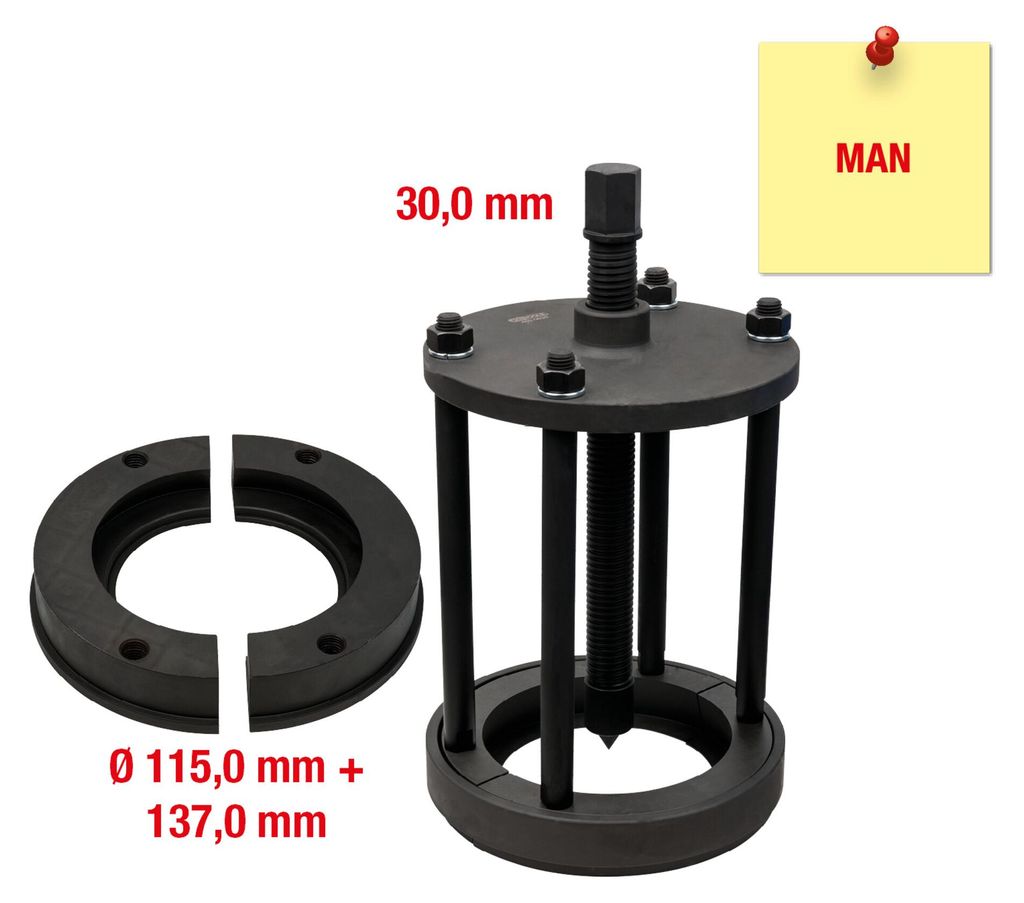 KS TOOLS Differential-Kegelrollenlager-Abzieher für MAN, 12-tlg ( 460.0620 )