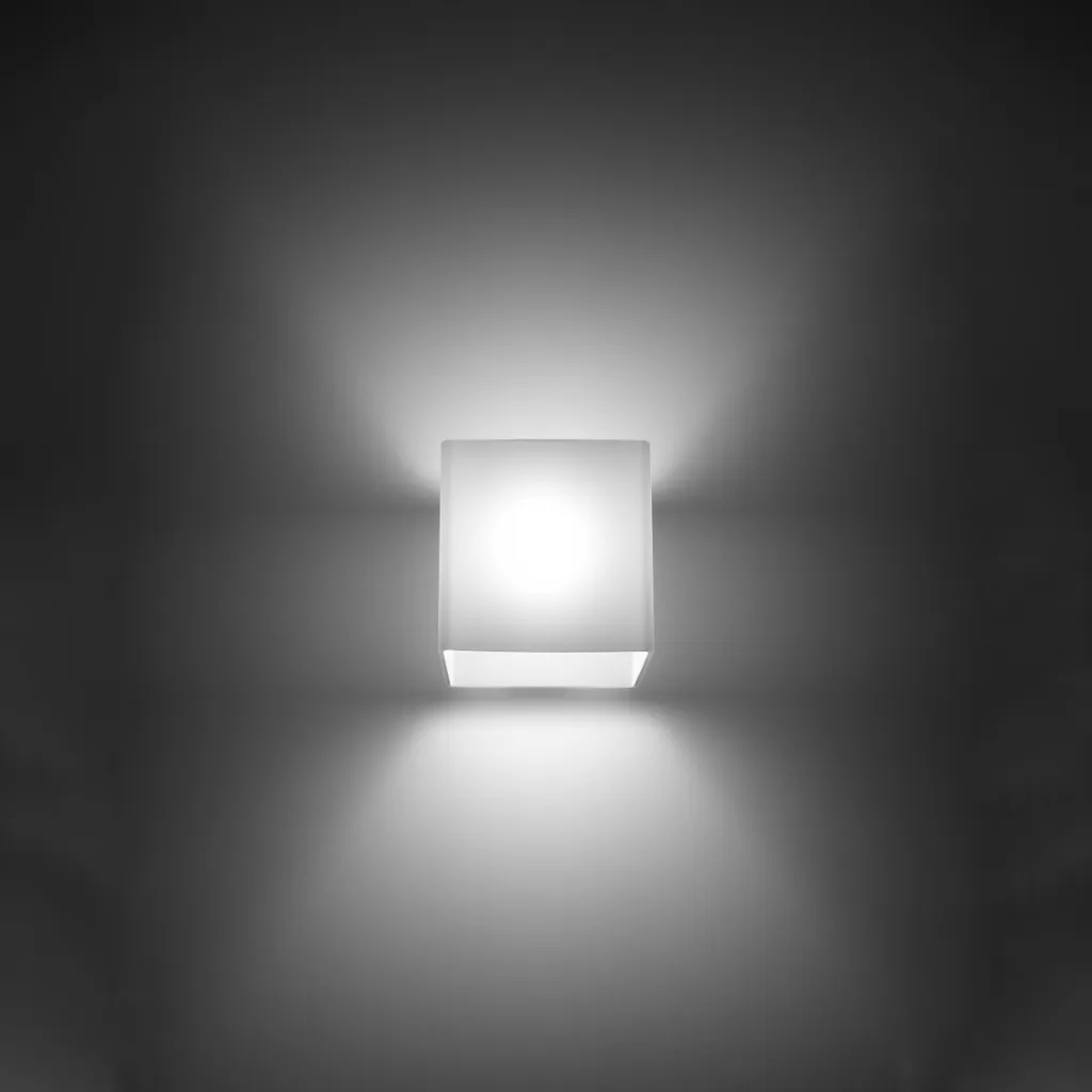 Applique RICO 1xG9 8W Sollux Lighting en verre blanc 10x12x10cm