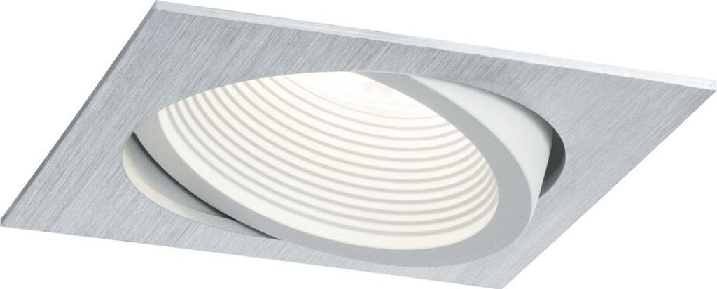 Premium EBL Set Helia eckig schwenkbar LED 4000K 13W 230V/1,4A 115x115mm Alu gebürstet weiß matt Al 998.87