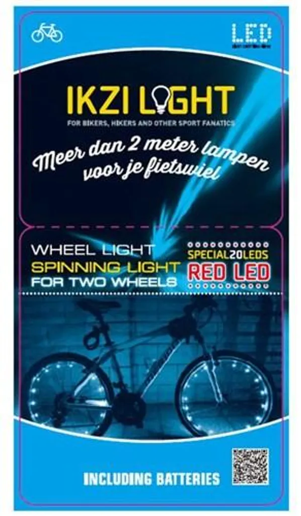 Éclairage LED rouge pour roues Ikzi résistant à l'eau et aux chocs