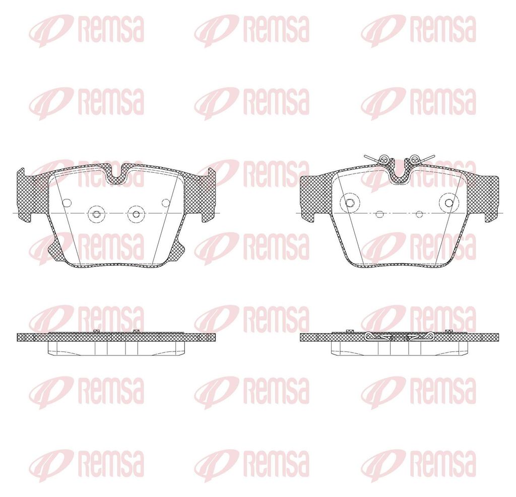 REMSA Bremsbeläge Satz Hinten Bremsklötze für BMW 7 (G70) X2049.00