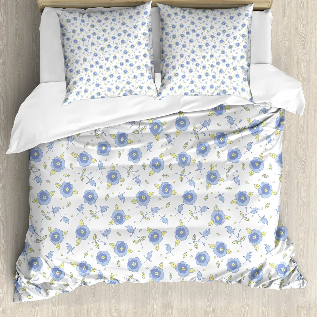 Copripiumino Rose Estive ABAKUHAUS 200x200 - Set Letto Antiacaro