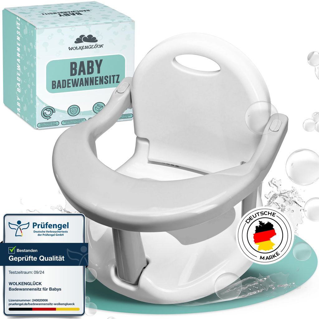 WOLKENGLÜCK® Badewannensitz Baby ab 6 Monate - Produktbild 