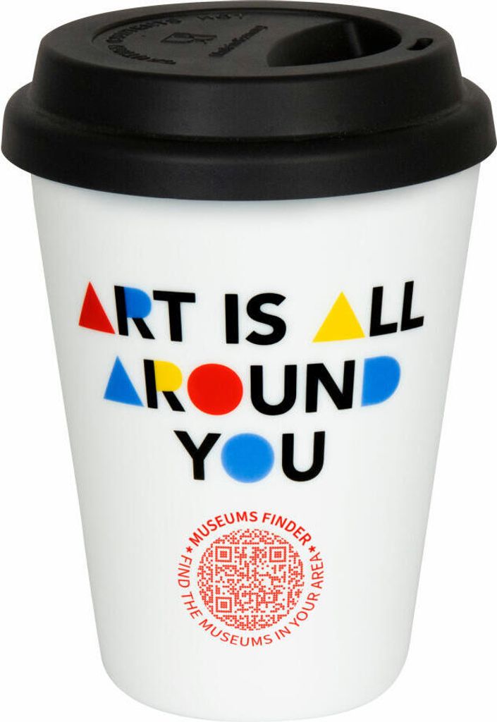 Könitz Coffee to go Mug Museums Finder, Thermobecher, Porzellan, Bunt, 380 ml, 11 5 162 2694