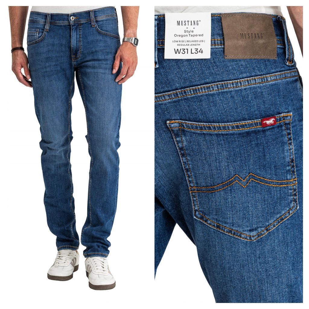 MUSTANG | Oregon Tapered | Herrenjeans, schmal geschnitten, schmale Passform, W31 L32