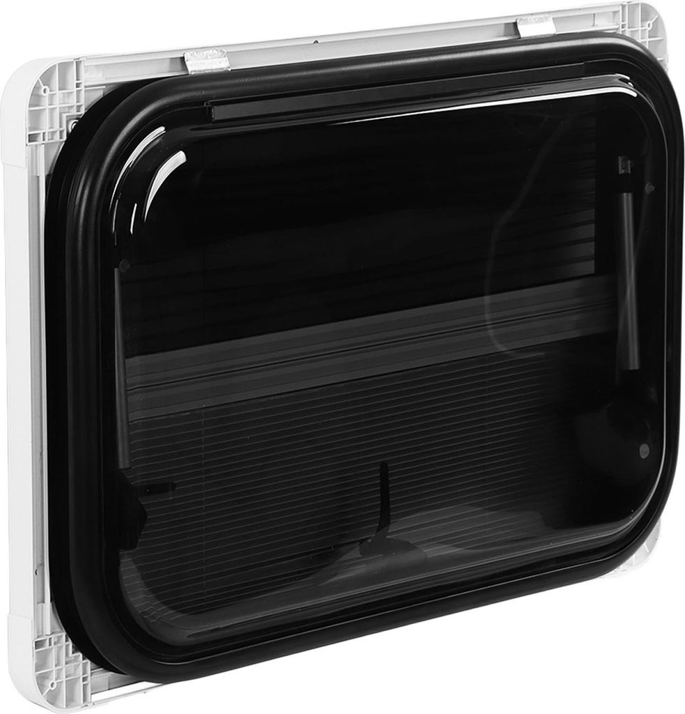 Schiebefenster für Wohnmobile, 700 x 450 mm, doppelschichtig, UV-beständig, Schallwärmeisolierung, Außenausgang mit Insektennetz, Sichtschutzvo...