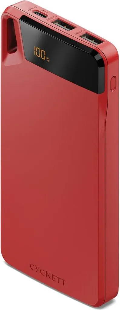 Cygnett ChargeUp Boost 4ème Génération Batterie Externe 10000 mAh Rouge