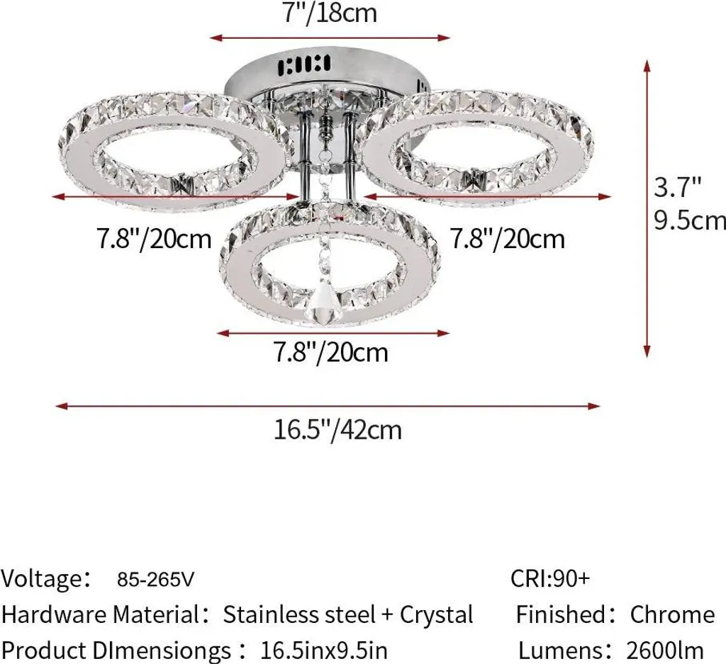 Plafonnier LED à Intensité Variable pour Éviter la Fatigue Visuelle - 2
